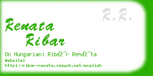 renata ribar business card